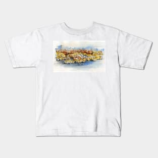 Rock Study 1 - Mixed Media Kids T-Shirt